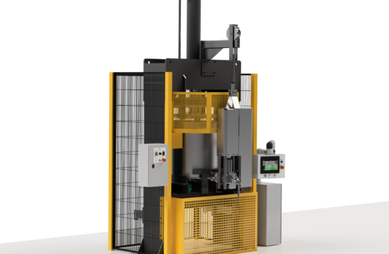 Grunfeld Directly coupled Metering Unit is fed straight from the press.